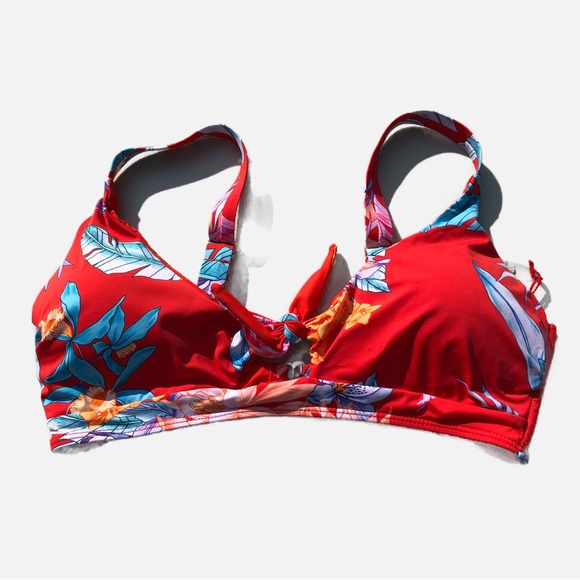 TiniBikini Women’s Swimsuit Bikini Bathing Suit Top Bright Tropical XL - Picture 5 of 11